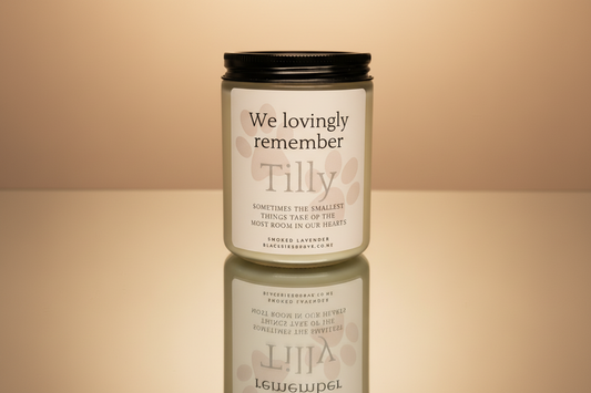 Personalised Pet Memorial Candle