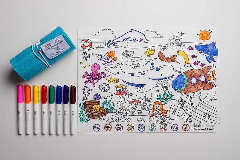 Kidoodle- Reusable Silicon Activity Mat