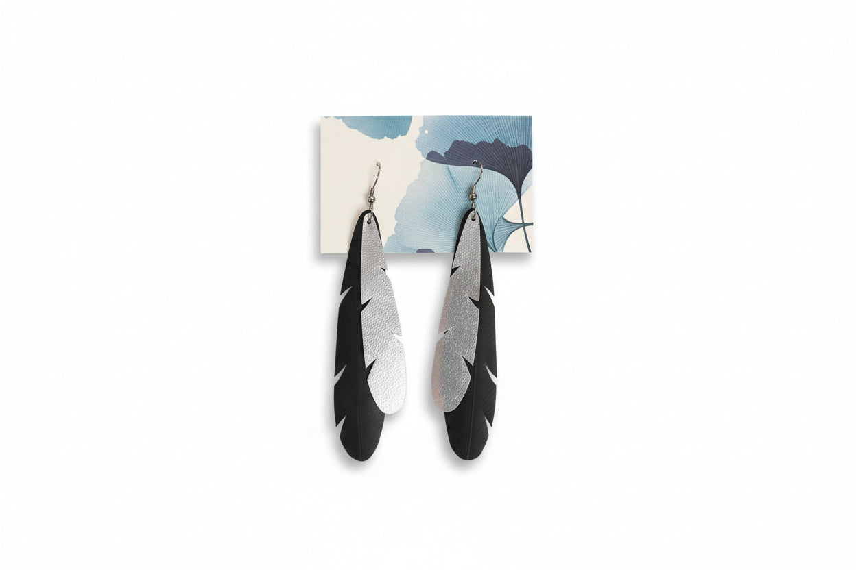 Re:purpose Earrings - Piwakawaka