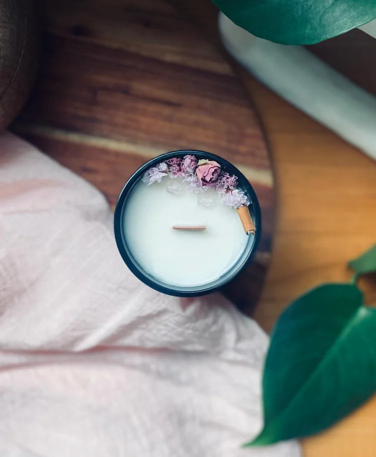 Sandalwood and Rose Pure Coconut Wax Candle