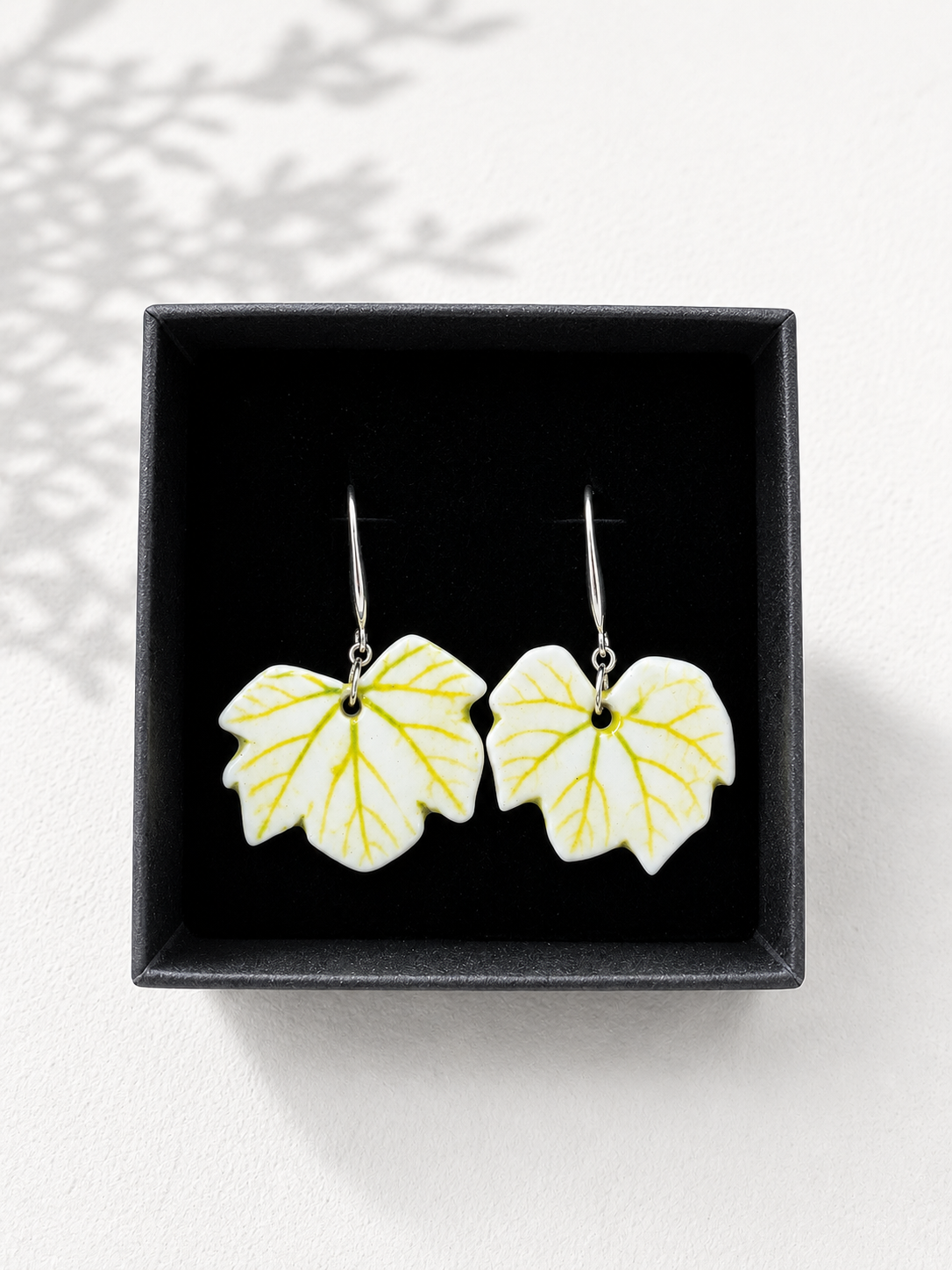 Ceramic Earrings - Maple Leaf