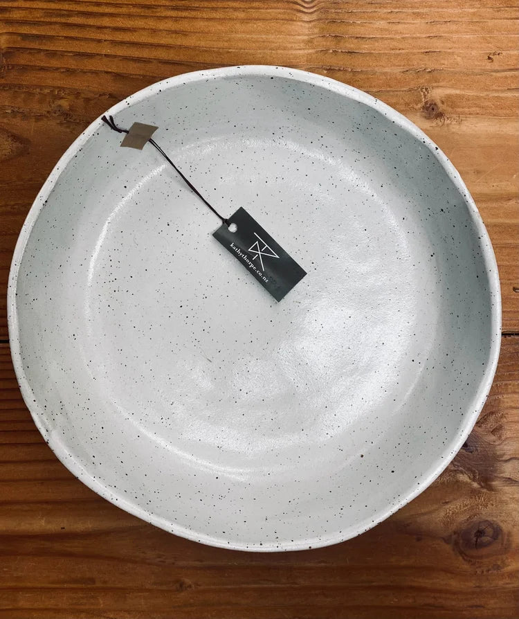 Speckled Clay bowl/platter by Kathy Thorpe