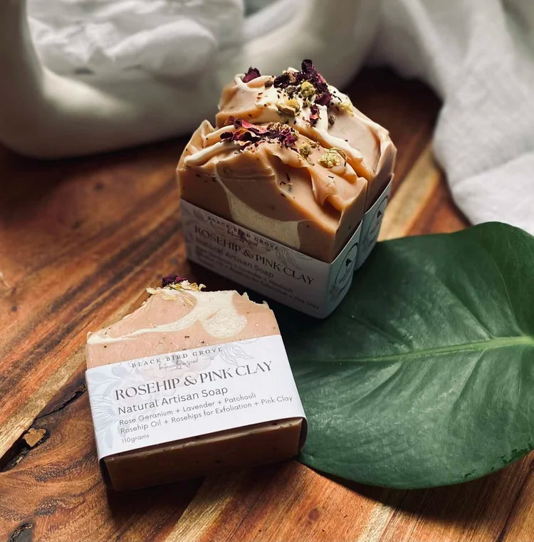 Rose Geranium & Lavender with Rosehip and Pink Clay