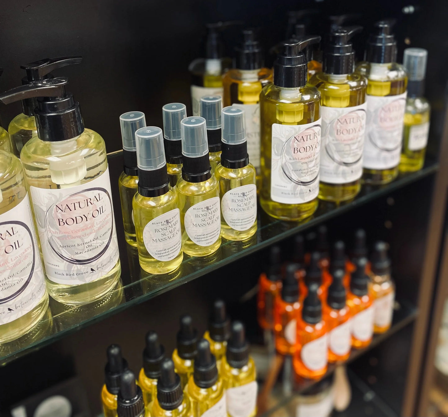 Rosemary scalp massage oil