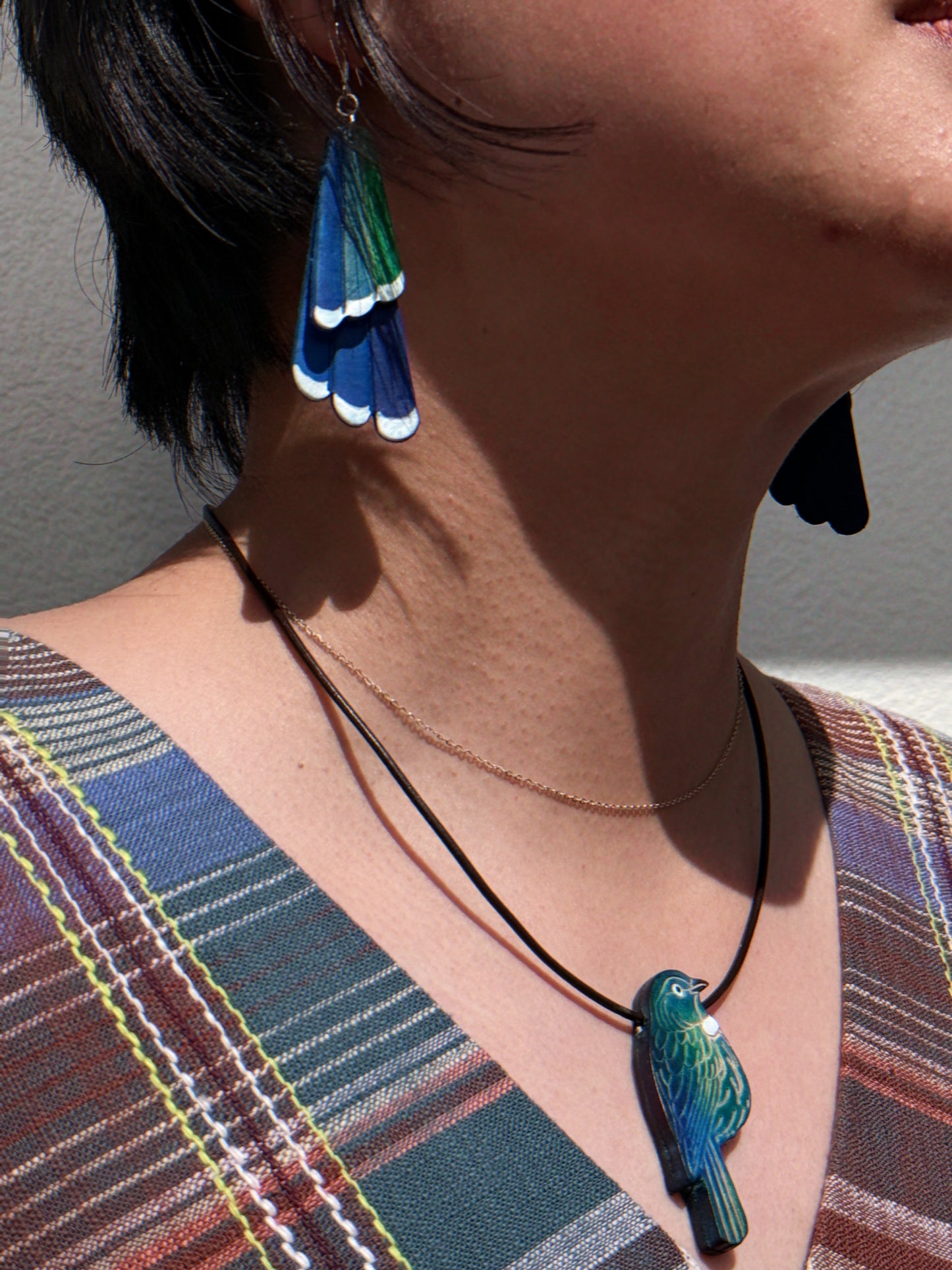Tui Leather Earings