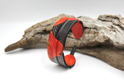 Tieke Bloom Leather Cuff