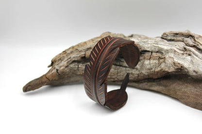 Kiwi Leather Cuff