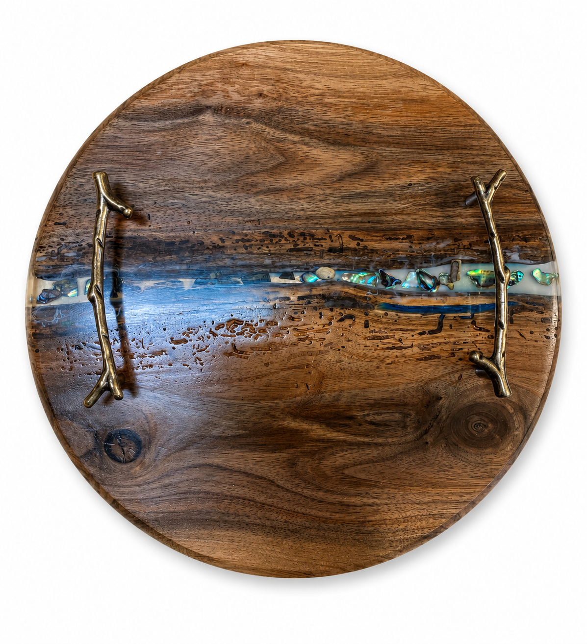 Walnut & Resin Tray