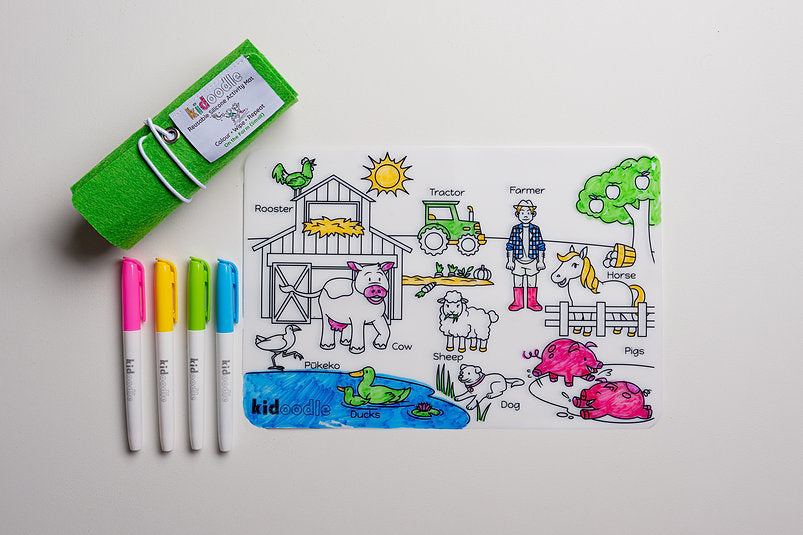 Kidoodle- Reusable Silicon Activity Mat