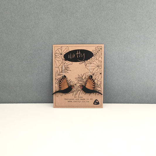 Saddle Back Rimu Earings