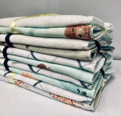 Reusable wash cloths - top to toe