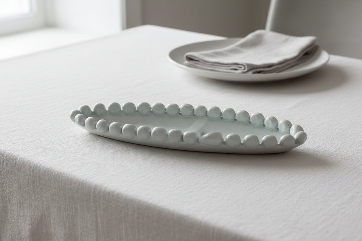 Bubble Oval Platter by Kathy Thorpe