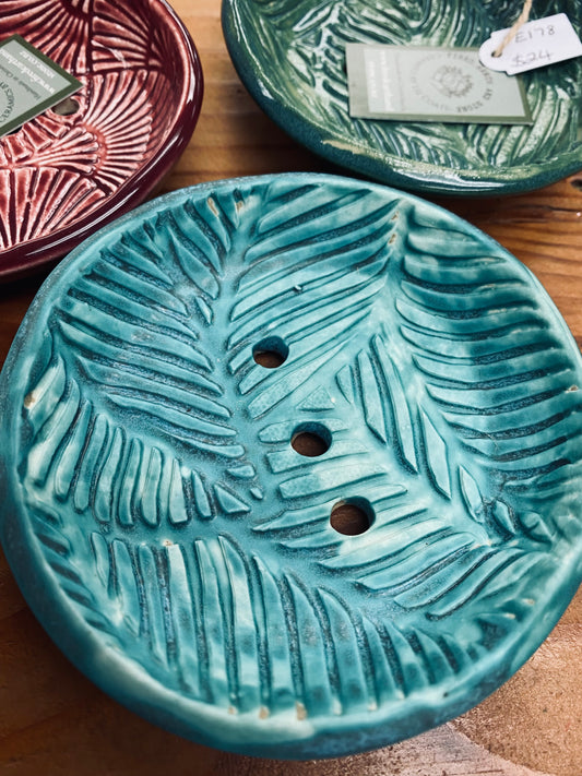 Round Ceramic Soap Dish