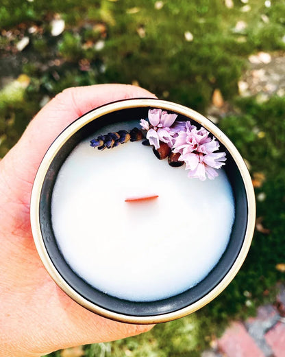 Smoked Lavender Pure Coconut Wax Candle