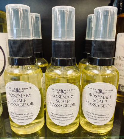 Rosemary scalp massage oil