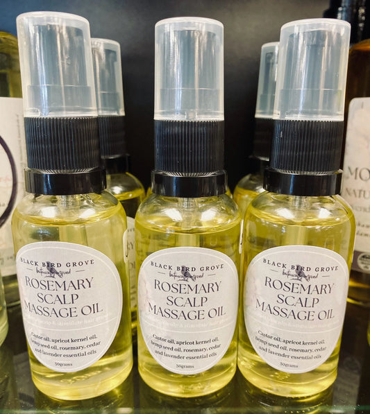 Rosemary scalp massage oil