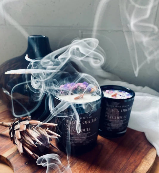Black Orchid and Patchouli Pure Coconut Wax Candle