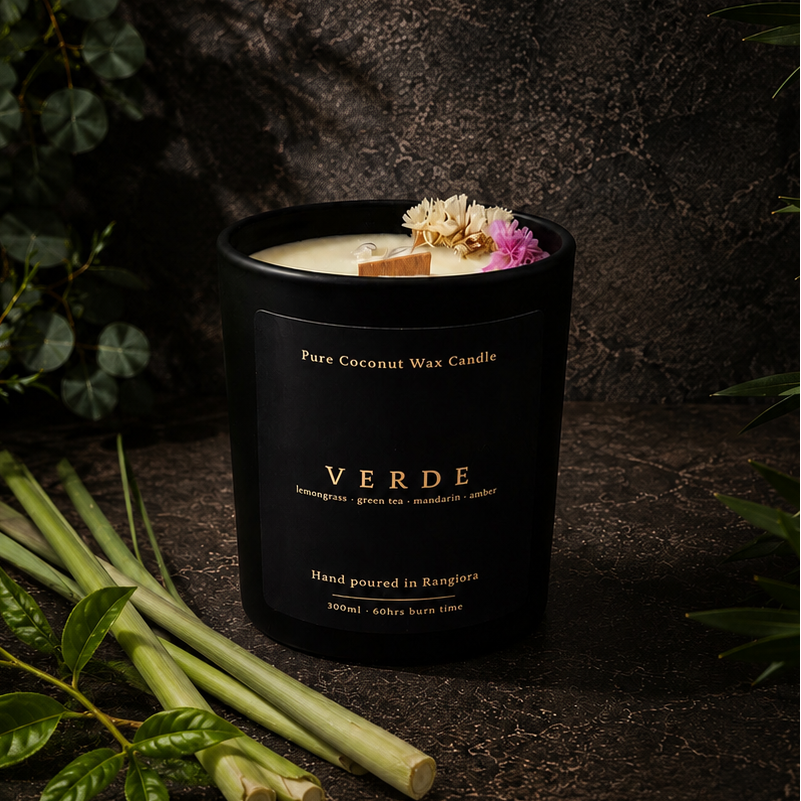 Verde - Green Tea and Lemongrass Pure Coconut Wax Candle