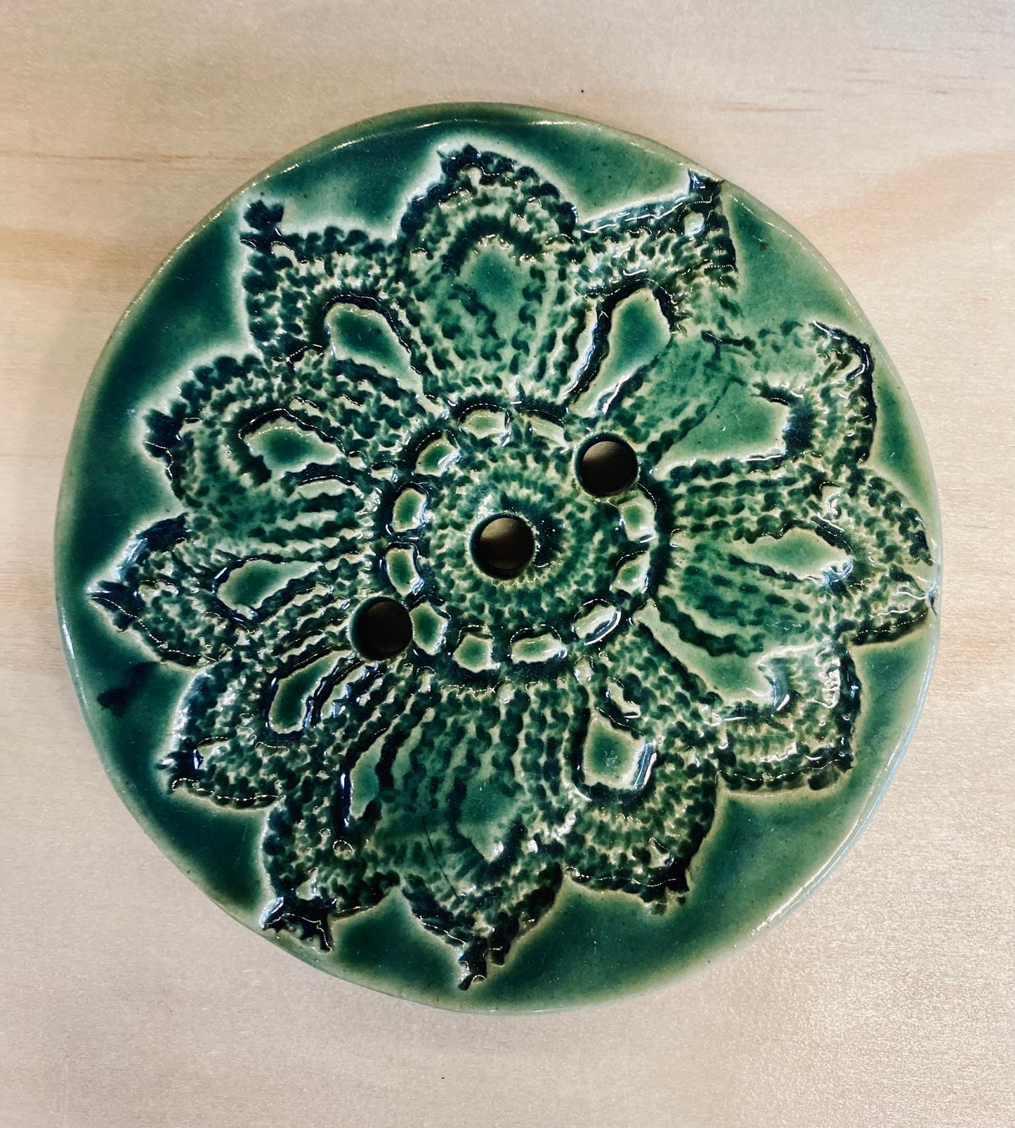Doily Print Soap Dish