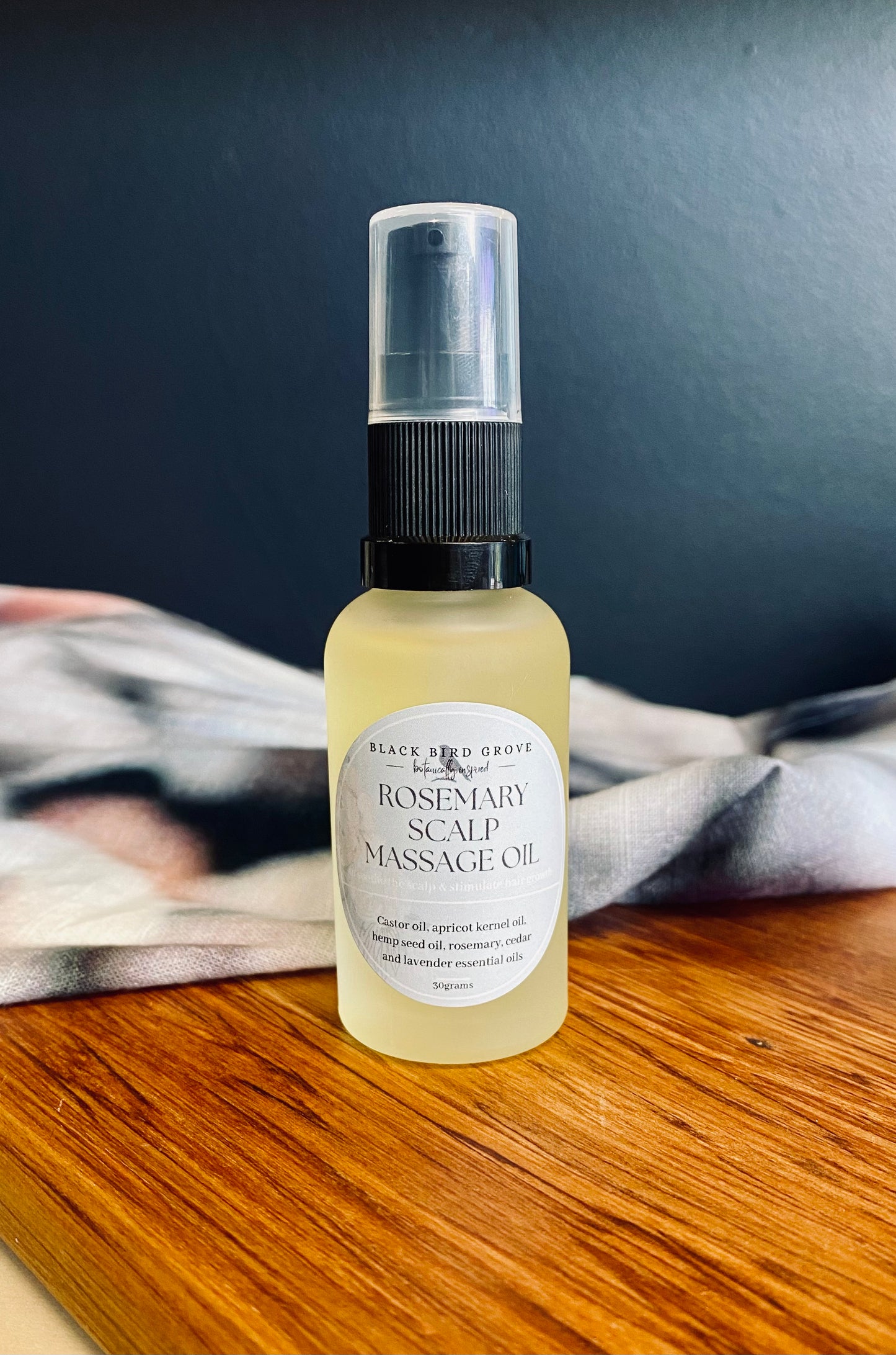 Rosemary scalp massage oil