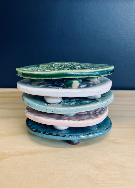 Doily Print Soap Dish