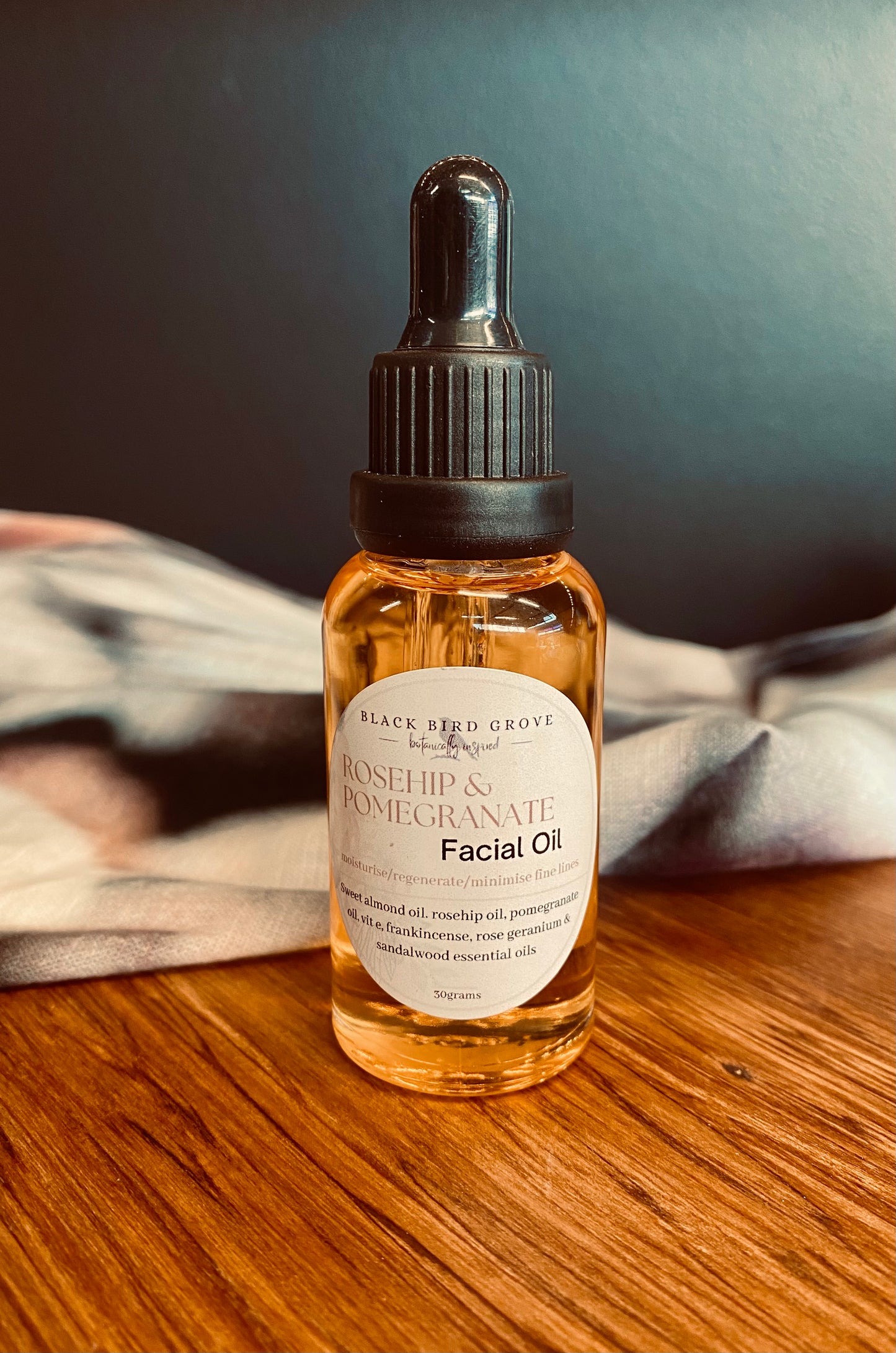 Rosehip & Pomegranate nourishing facial oil