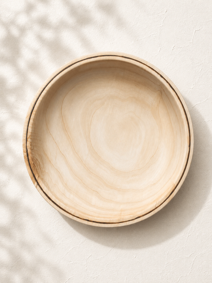 Macrocarpa serving bowl burnt edge