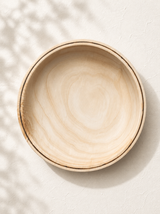 Macrocarpa serving bowl burnt edge