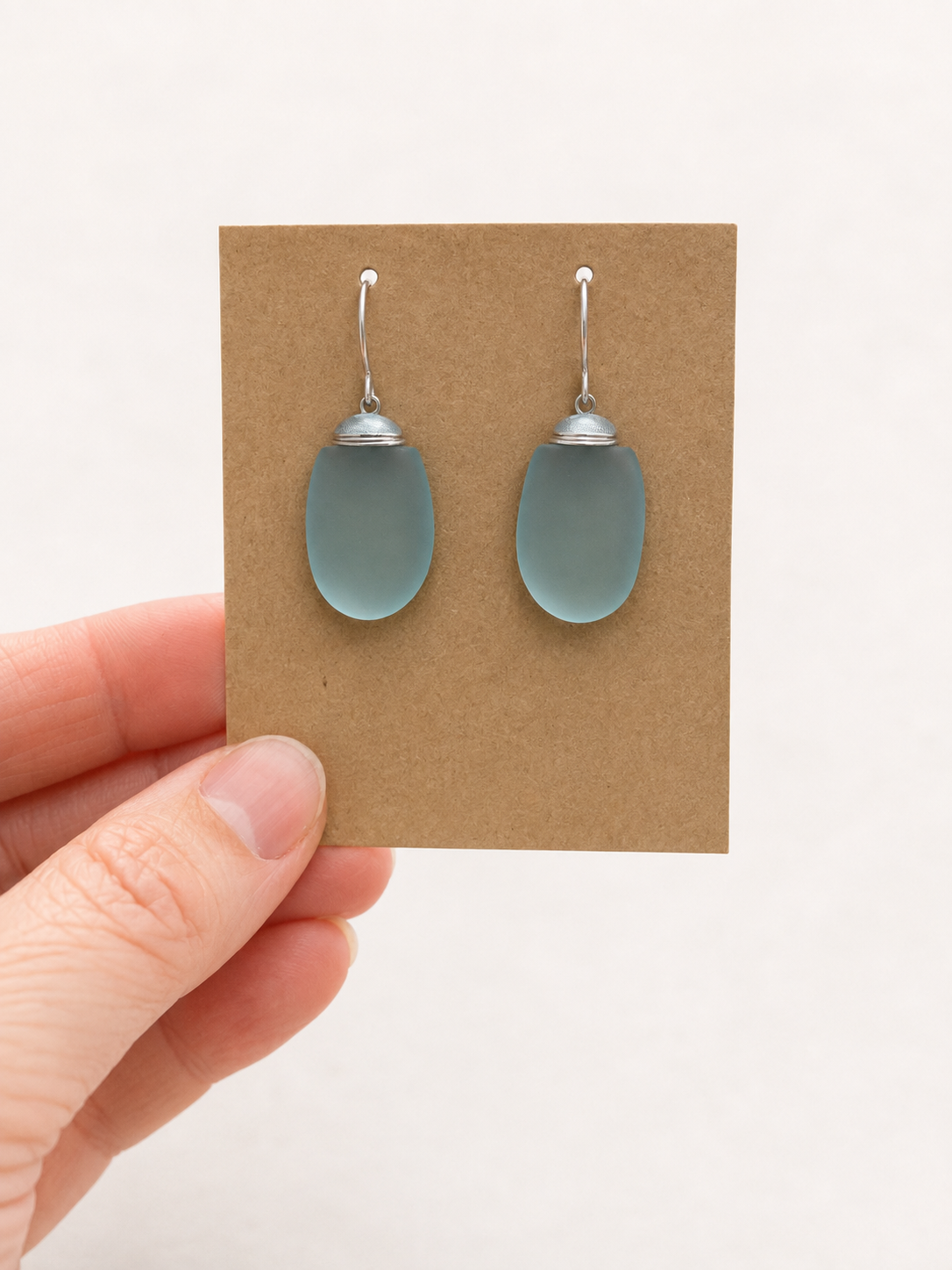 Tumbled Glass Earings