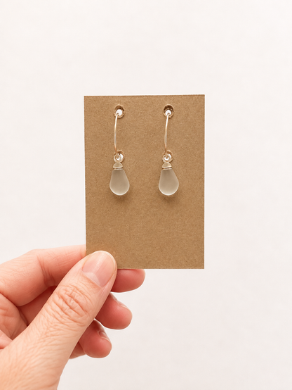Tumbled Glass Earings