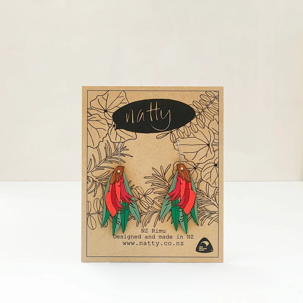 Harakeke Flower Earrings