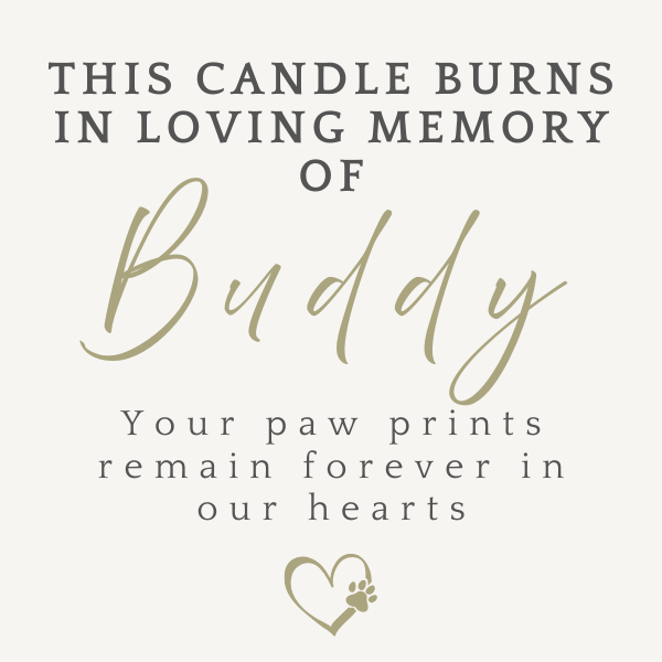 Personalised Pet Memorial Candle