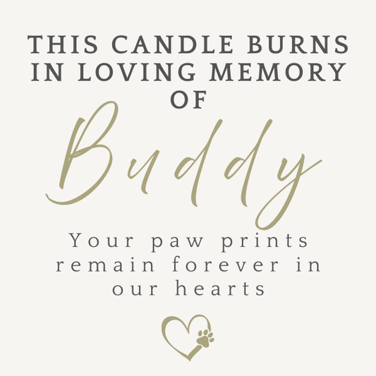 Personalised Pet Memorial Candle