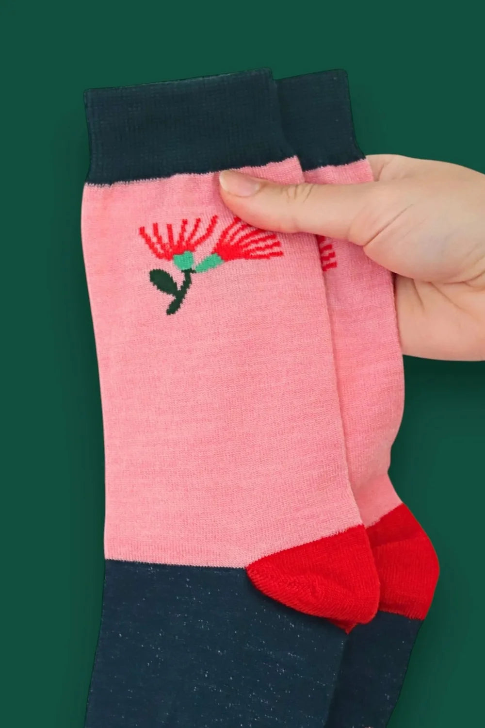 Pohutakawa Merino Socks - mens womens
